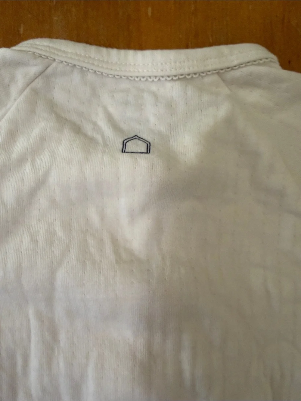 Soft Cream Button-Front Baby Romper Petite Maison sz 18 mos one piece